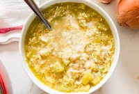 Creamy Zucchini Soup with Herbs and Parmesan
