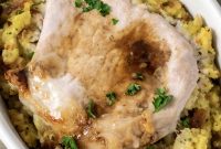 Juicy Baked Pork Chops with Savory Stuffing Recipe