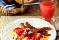 Goat Cheese and Raspberry Omelet Recipe: Bright Brunch Idea