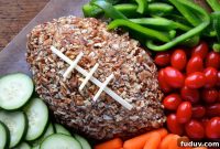 Football-Shaped Cheese Ball Recipe for Game Day Snacks