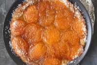 Apricot Tarte Tatin with Lemon Caramel Glaze