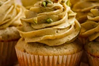 Moist Pistachio Cupcakes with Cream Cheese Frosting