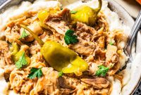 Mississippi-Style Slow Cooker Chicken with Creamy Pepperoncini Sauce