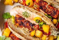 Blackened Fish Tacos with Fresh Mango Salsa