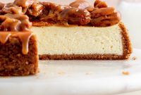Decadent Caramel Pecan Cheesecake Recipe with Gooey Topping