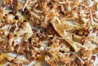 Crispy Roasted Cauliflower with Garlic-Parmesan Crunch