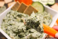 Creamy Cold Spinach Dip Without Artichokes — Superbowl Party Favorite