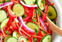 Refreshing Cucumber Salad with Dill and Lemon Vinaigrette