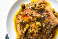 Moroccan Preserved Lemon Chicken with Olives Recipe