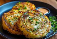 Crispy Oven-Roasted Garlic Cabbage Steaks