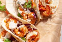 Crispy Baja Shrimp Tacos with Tangy Lime Slaw