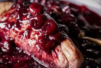 Roast Pork Tenderloin with Cherry-Red Wine Sauce