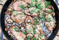 Succulent Grilled Veal Marsala with Mushrooms and Herb Butter