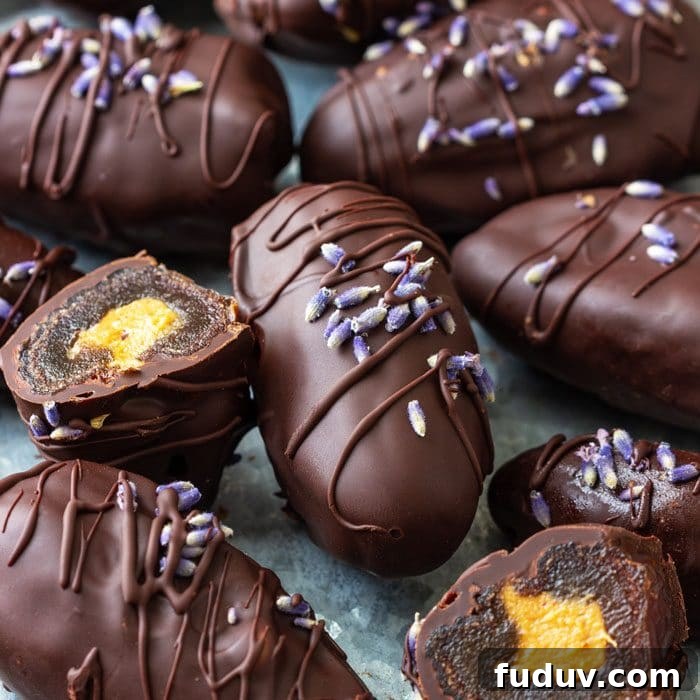 Homemade Peanut Butter Stuffed Chocolate Covered Dates