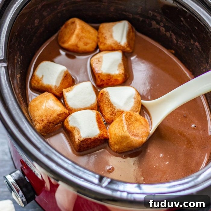 Homemade Slow Cooker Hot Chocolate