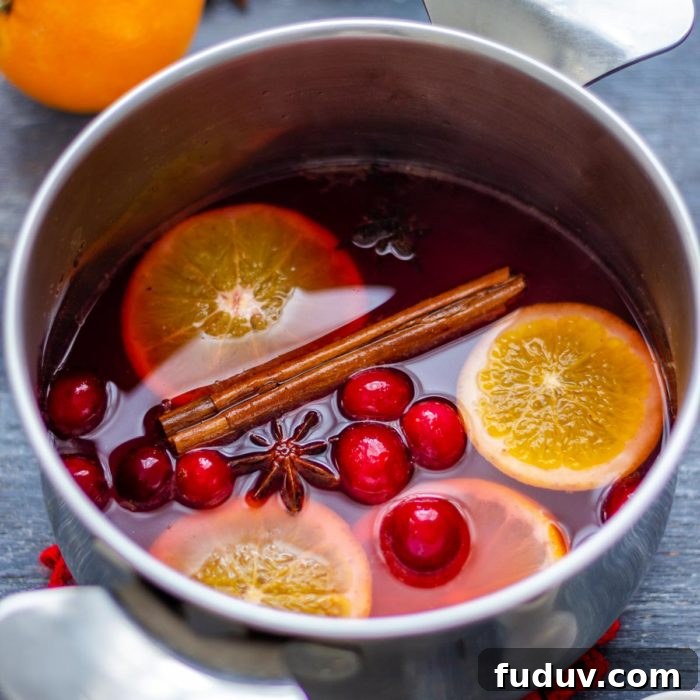 Festive Non Alcoholic Mulled Wine