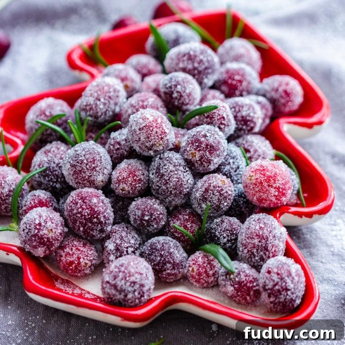 Homemade Sugared Cranberries