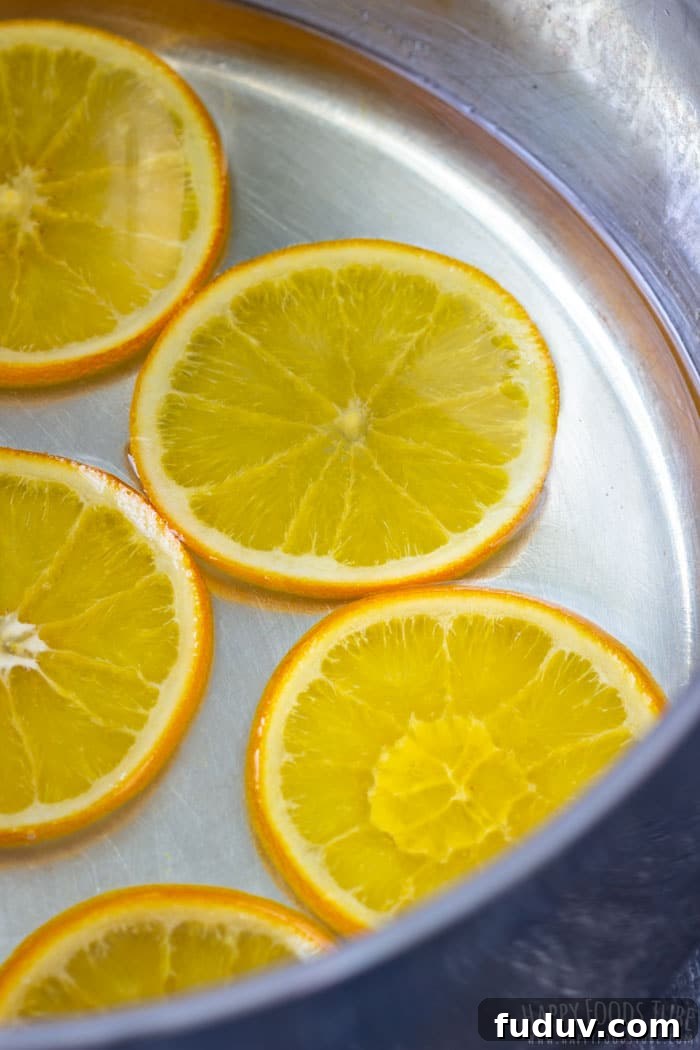How to make Candied Oranges Step 1