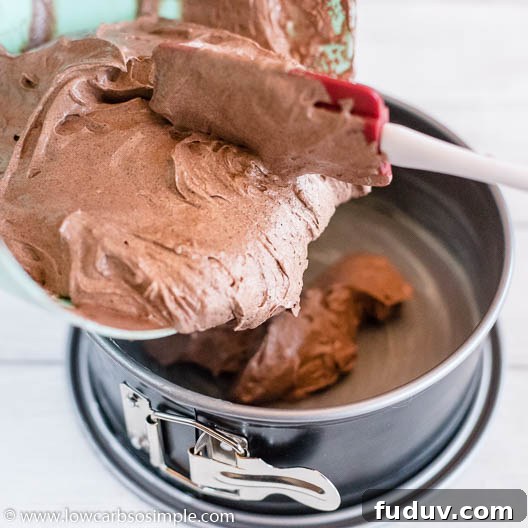Pouring into Springform Pan | Low-Carb, So Simple
