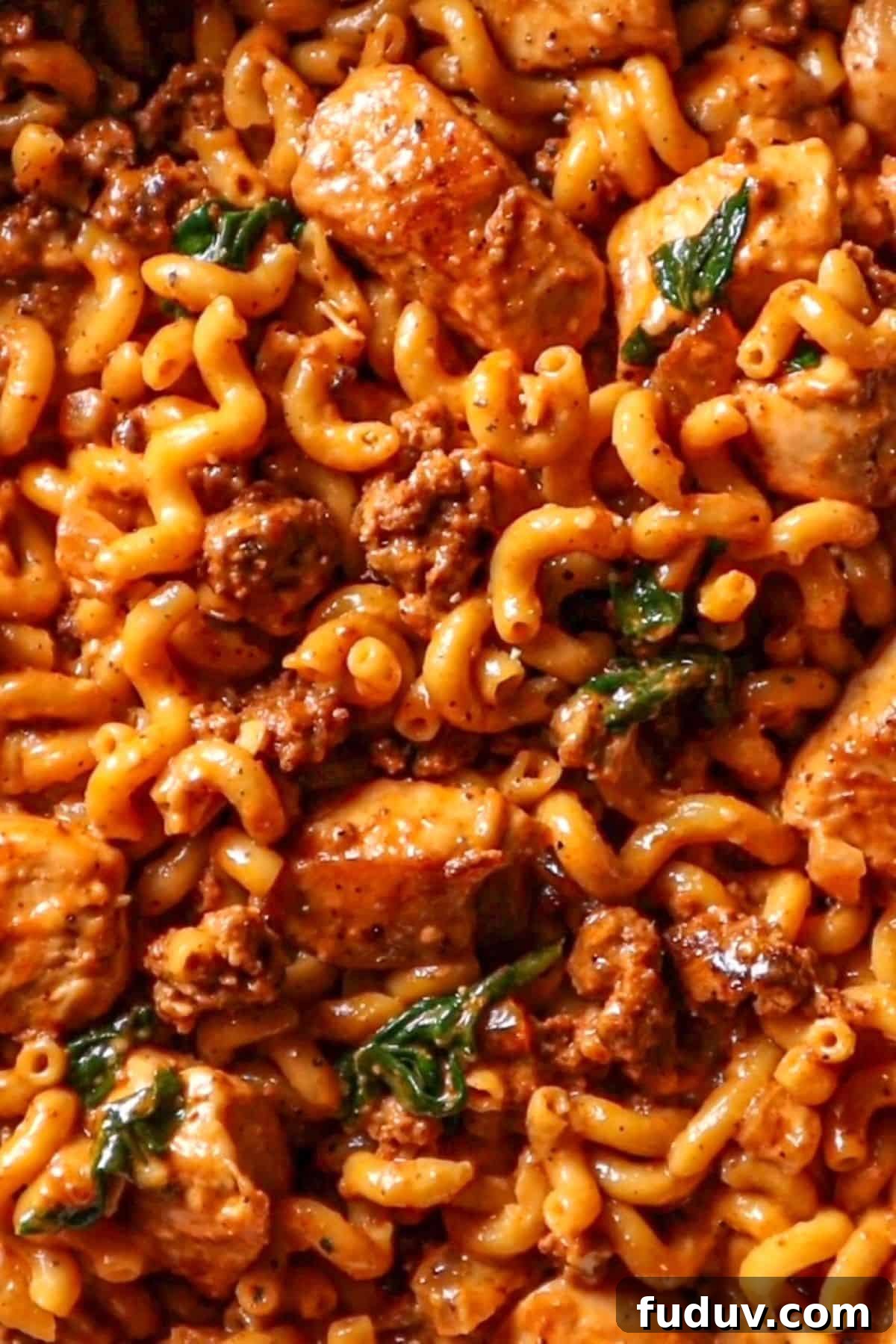 pasta with chicken and chorizo