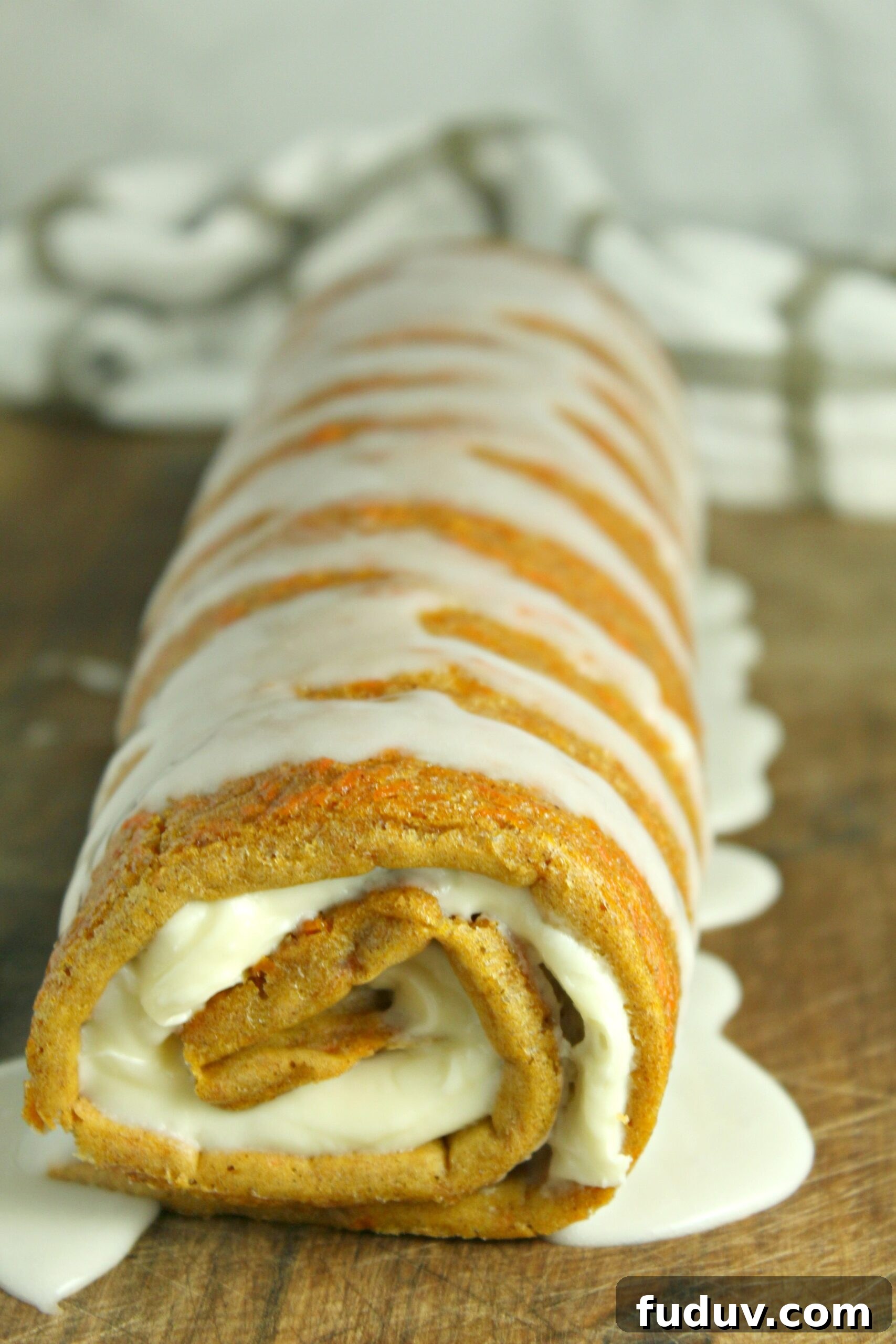 Sliced Carrot Cake Roll
