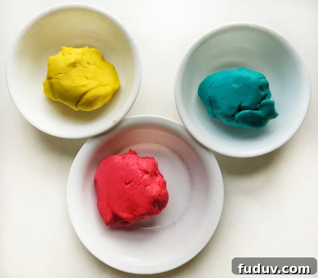 coloured sugar cookie dough