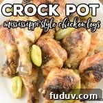 Mississippi Style Crock Pot Chicken Legs.