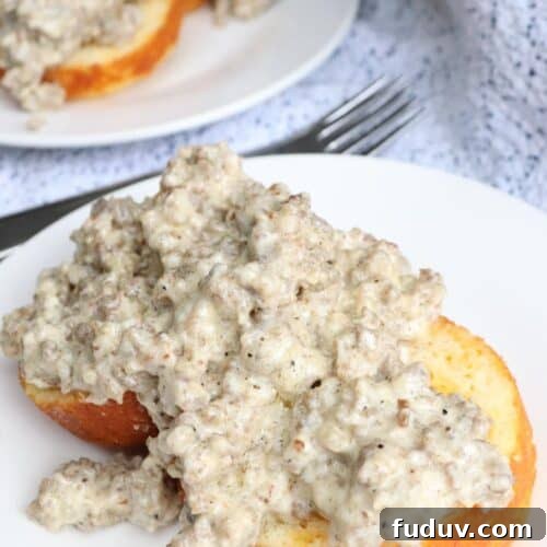 Low Carb Biscuits and Sausage Gravy Recipe