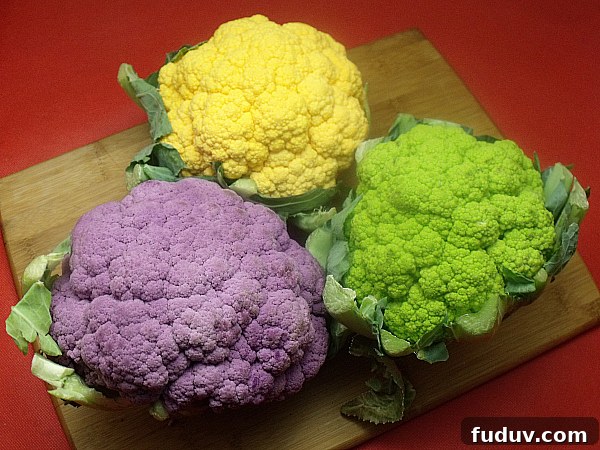 15 Delicious Vegetarian Cauliflower Recipes for Every Meal 4 Multi-Colored Cauliflower - Purple, Green and Yellow
