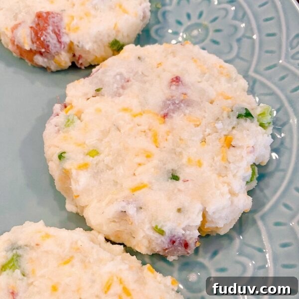 Formed Mashed Potato Patties on a plate