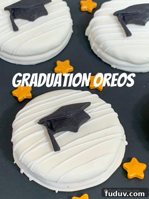 Graduation Dessert Board Ideas for Party-Worthy Celebration Treats 10 Graduation Oreos, Graduation cap mortar board Oreos, Graduation treat dessert recipe ideas, best graduation open house food dessert decor ideas, best graduation recipes, easy graduation food ideas, easy dessert table for grad party, graduation cap cookies