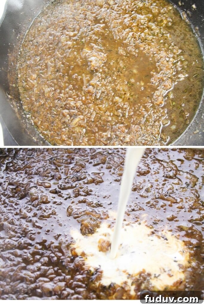 Homemade Onion Gravy Recipe: Rich, Savory and Simple 6 onion gravy collage