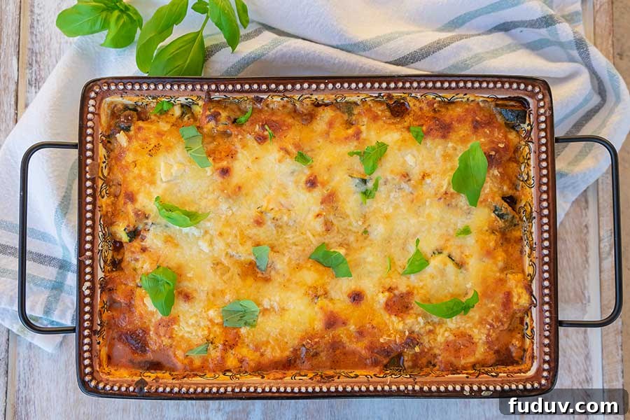 baked gluten free keto ziti in a casserole dish