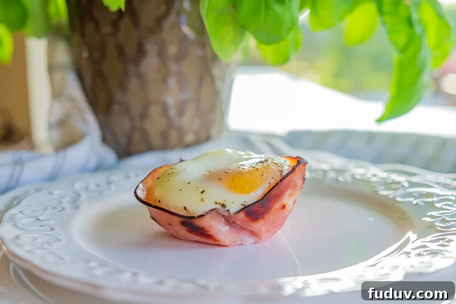 Keto Ham and cheese egg cups