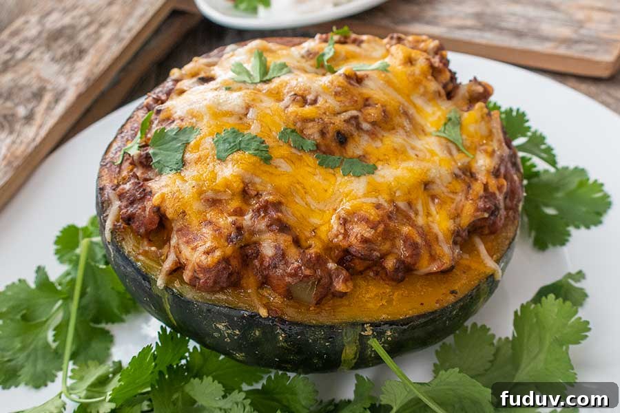 taco stuffed kabocha, low carb