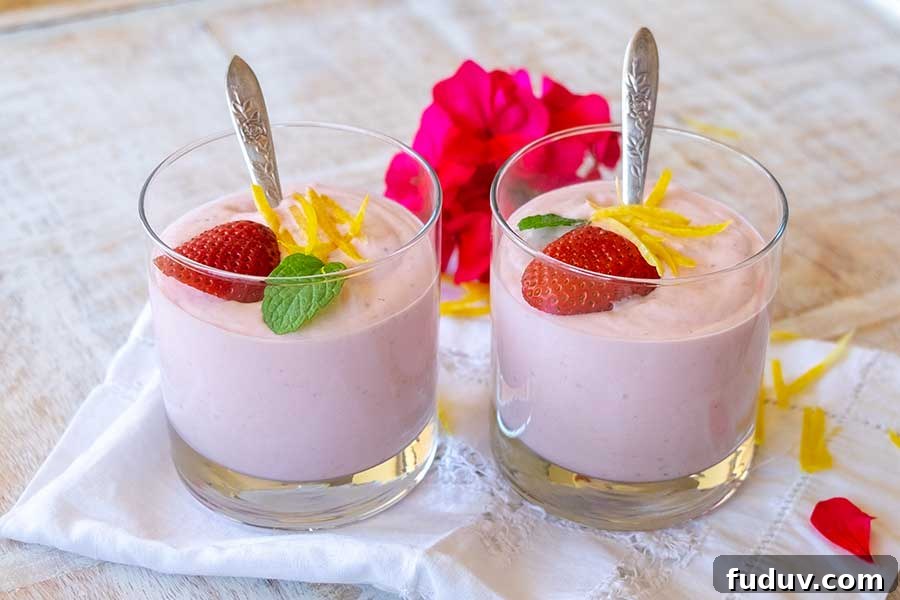 strawberry mousse, keto