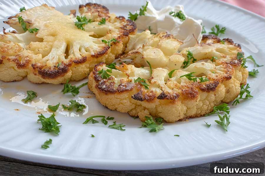 cauliflower steak, low carb