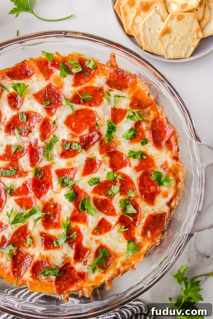 baked pepperoni dip