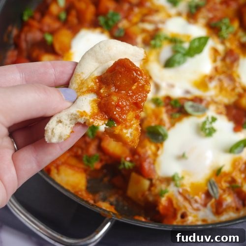 Slow cooker or skillet potato shakshuka