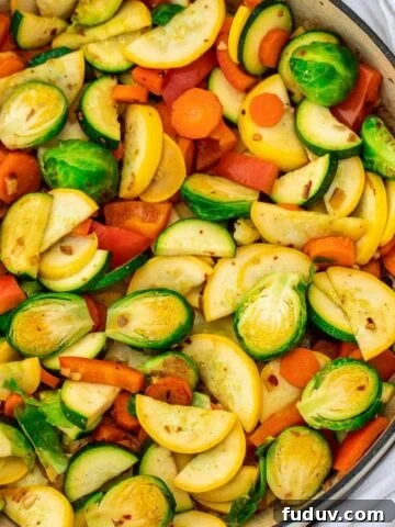 Sauteed vegetables in a braiser