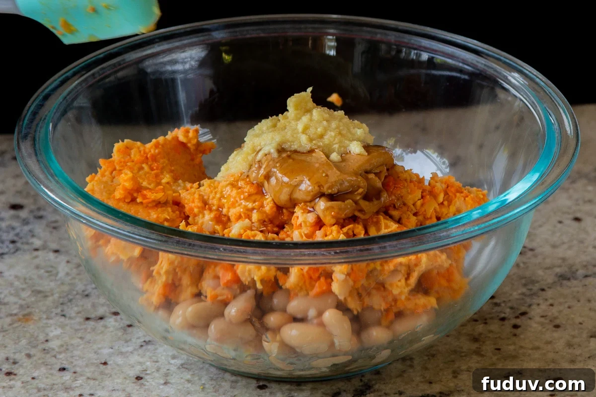 Peanut, Carrot & White Bean Burgers: Flavorful Veggie Patties 9 img 16846 9