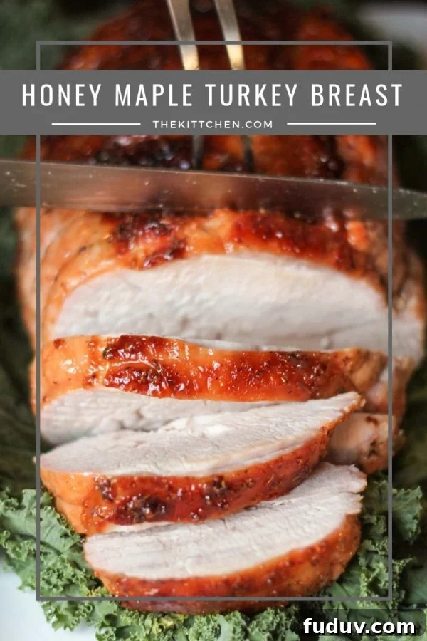 Honey Maple Turkey Breast | The easiest way to prepare turkey on Thanksgiving day! This delicious foolproof Honey Maple Turkey Breast recipe will be the star of the show on Thanksgiving.