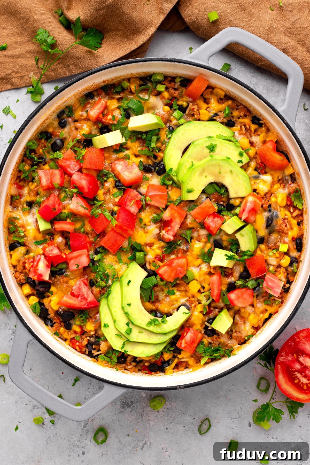 Burrito Bowl in a Skillet