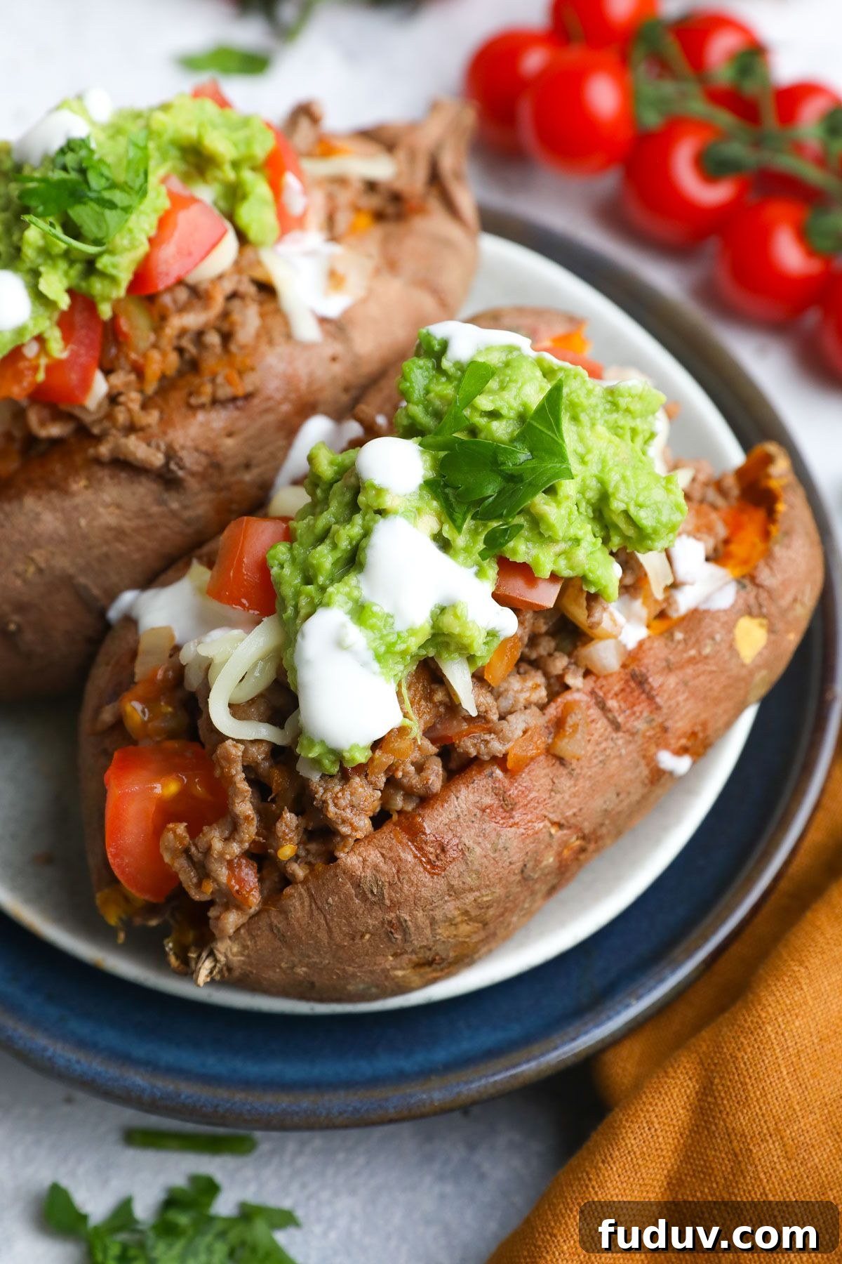 Taco Stuffed Sweet Potatoes