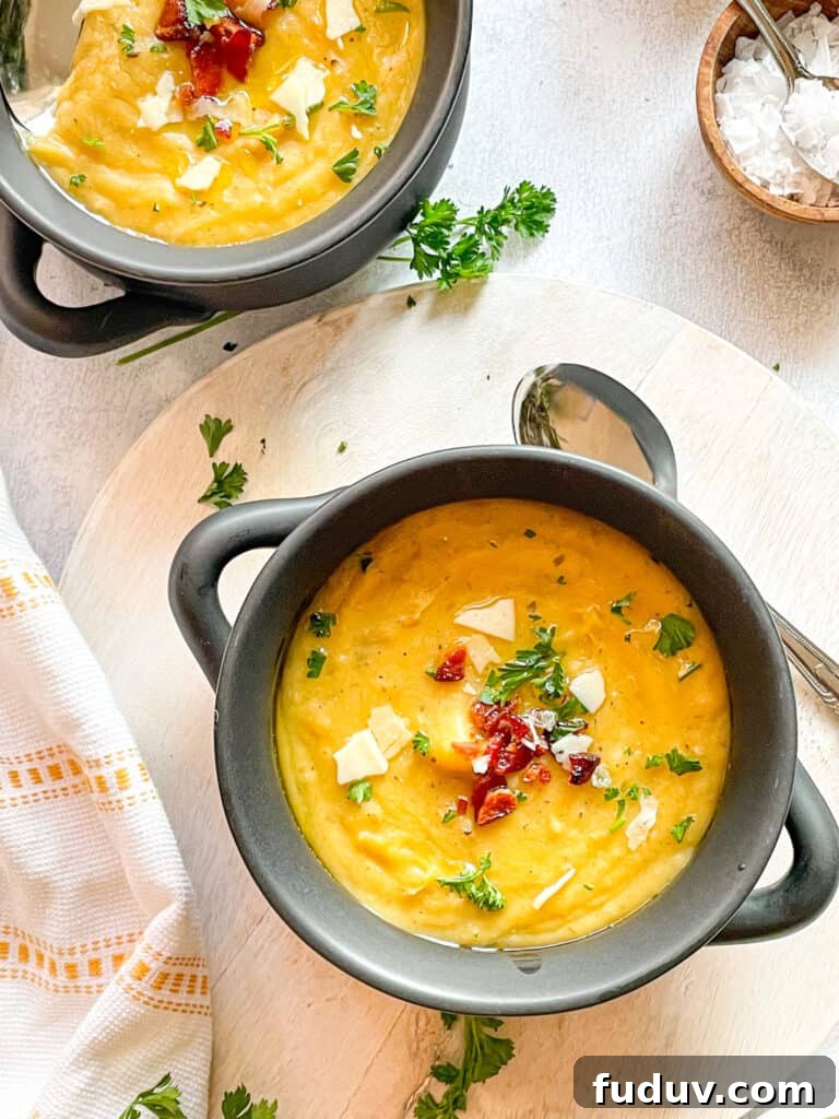 potato parsnip leek soup