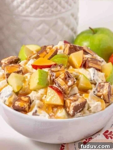 Snickers apple salad featured image.