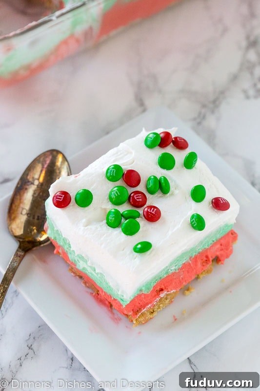 Festive Christmas Lasagna Dessert Recipe: Layered Holiday Treat 3 Christmas Lasagna - a dessert recipe with creamy layers!