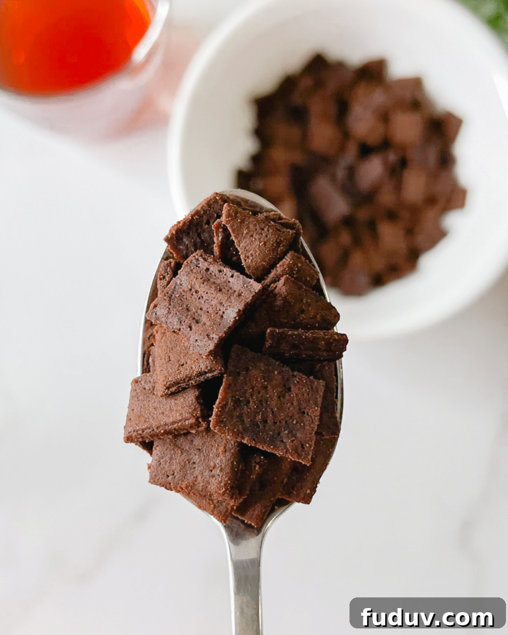25 High-Protein, Low-Carb Breakfast Recipes to Start Your Day 12 keto chocolate cereal on spoon