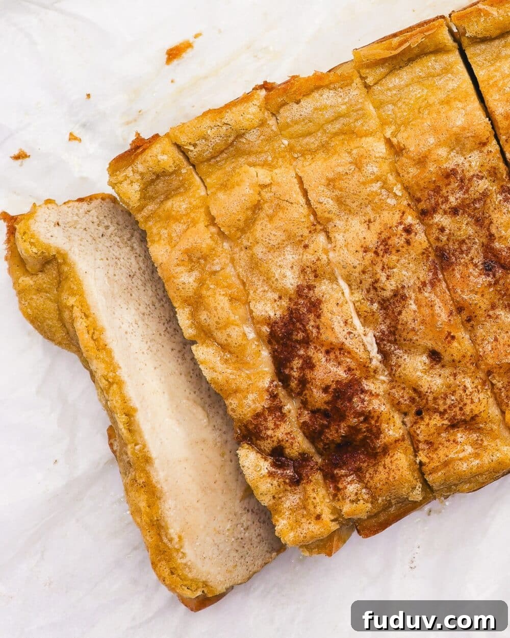 25 High-Protein, Low-Carb Breakfast Recipes to Start Your Day 8 Keto Egg Loaf top down view