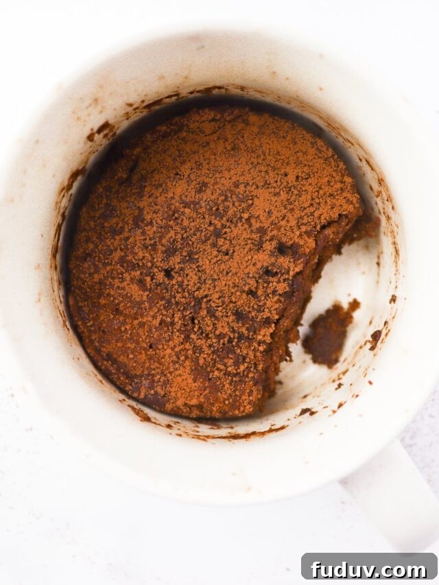 25 High-Protein, Low-Carb Breakfast Recipes to Start Your Day 9 Keto Flaxseed Muffin In A Mug Overhead